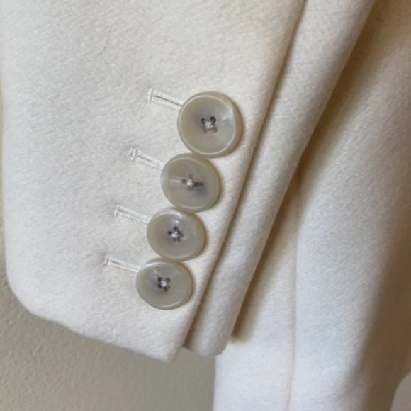 Banana Republic Cream Wool Coat - Picture 9 of 11
